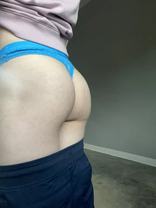 Put on my wife’s thong this evening.