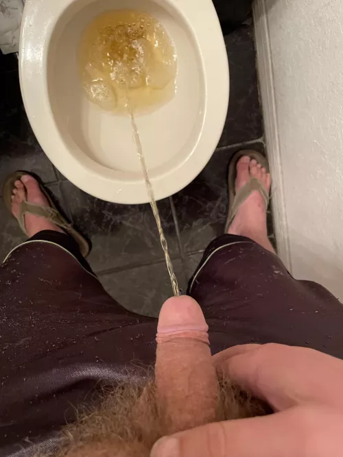 Quick piss at work, should’ve been on you…
