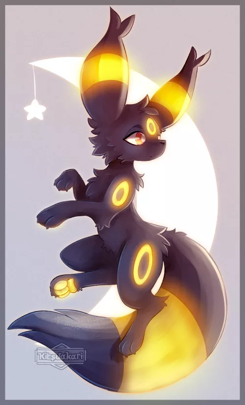 Quick Umbreon Painting I Did!