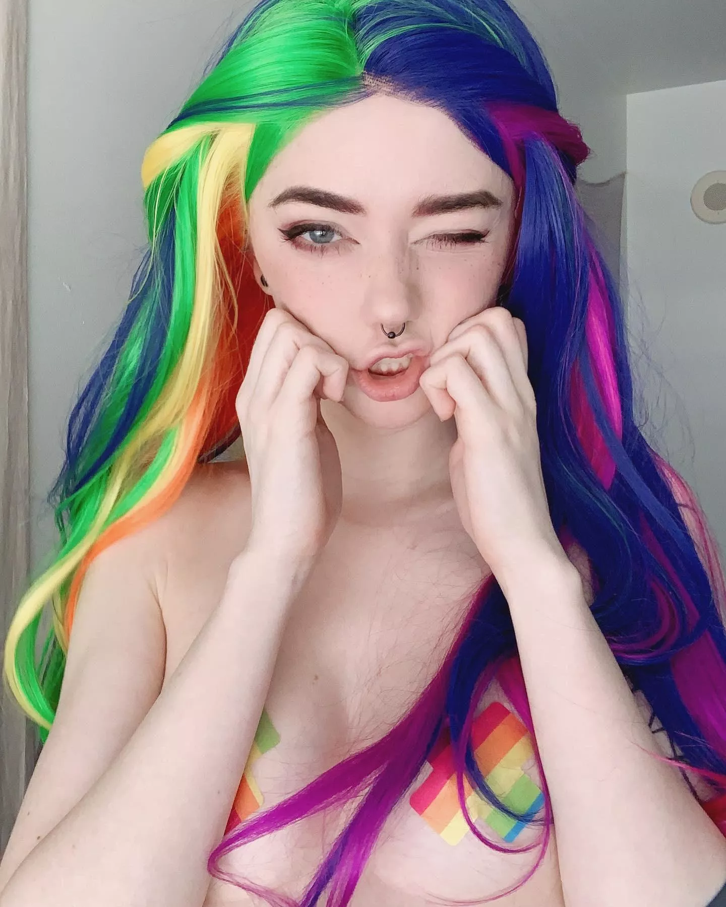Rainbow hair 💙💜