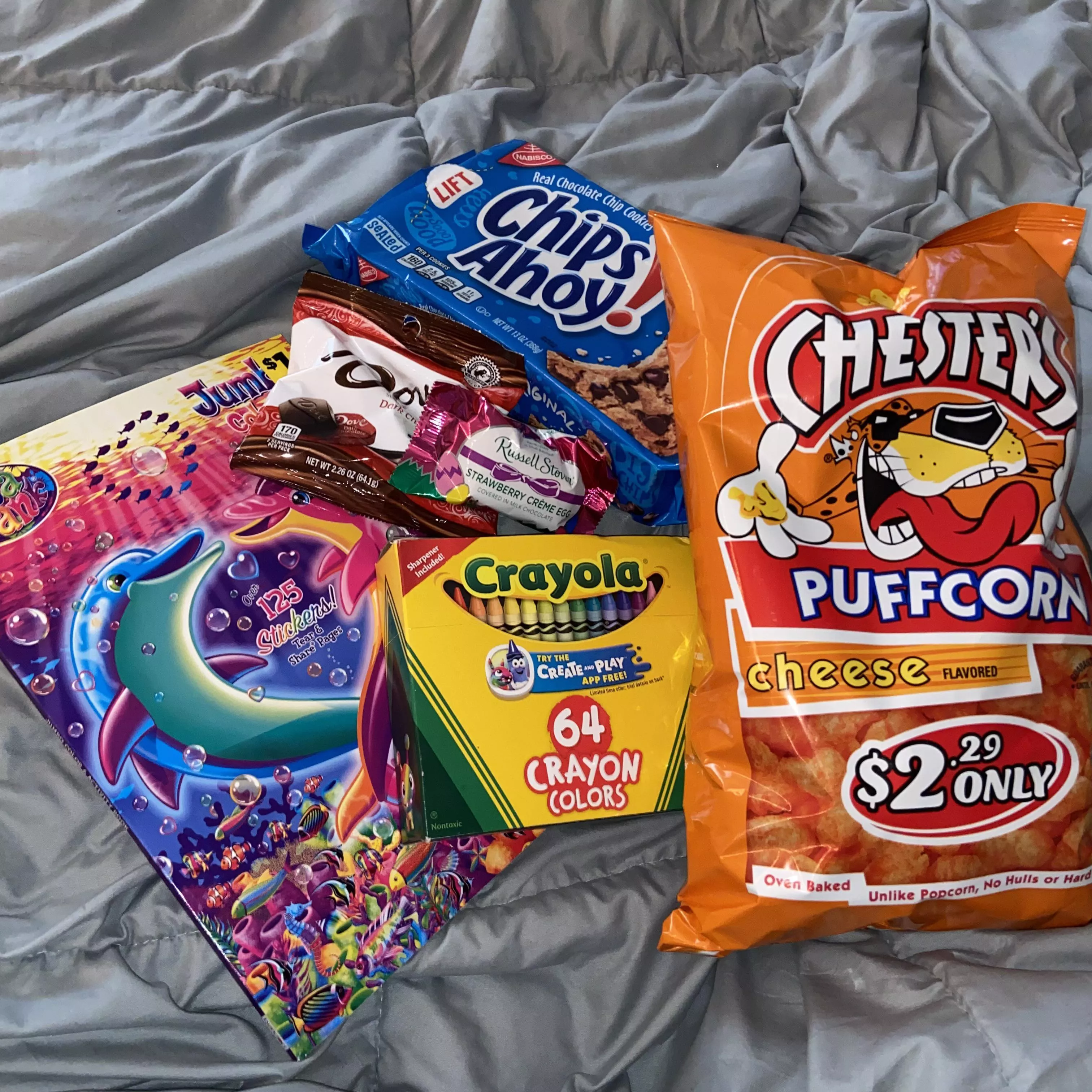 Rainy night + period means cuddles, coloring, & all the snackies 🥺🥰