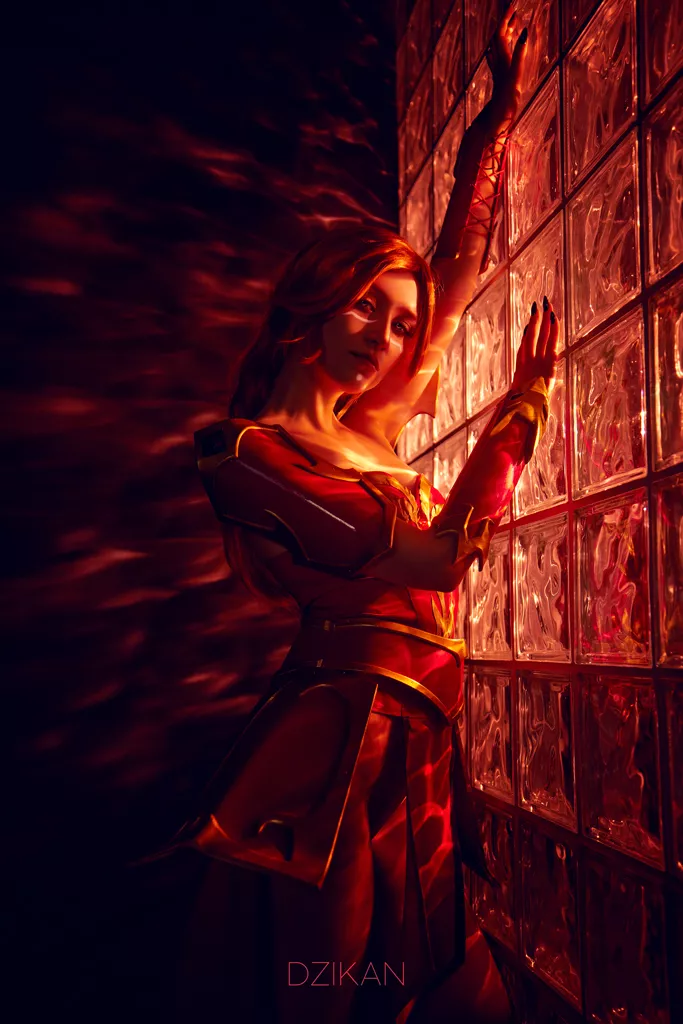 Ready for action! (Lina Dota 2 cosplay photoshoot by Dzikan)