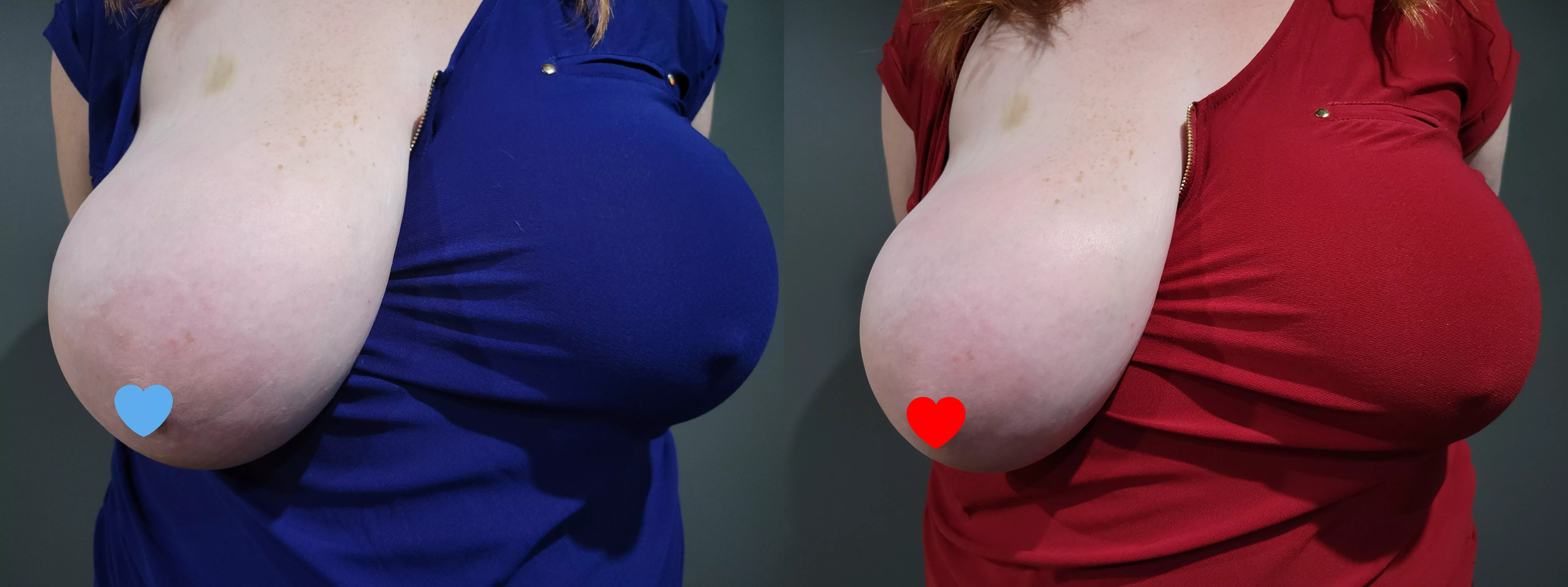 Red or Blue? 💙❤️😘