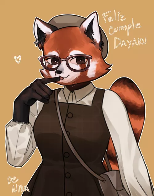Red panda, friend's fursona! (By PurpleLight)