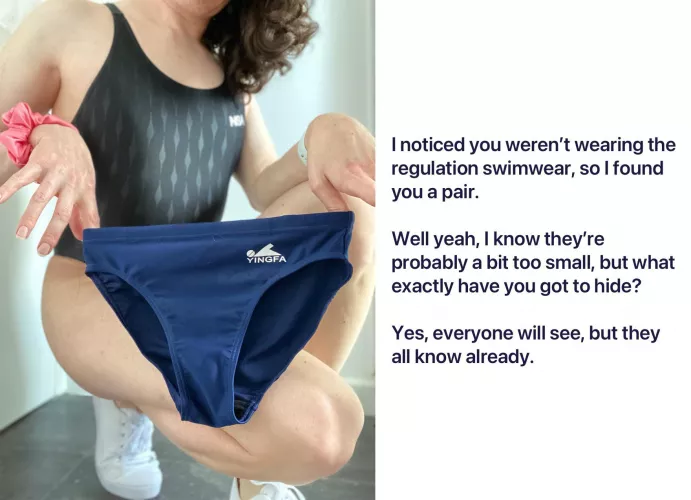 Regulation swimwear requirement 🩲