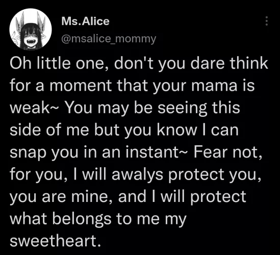 remember we're not weak~ Enjoy my tweet;p