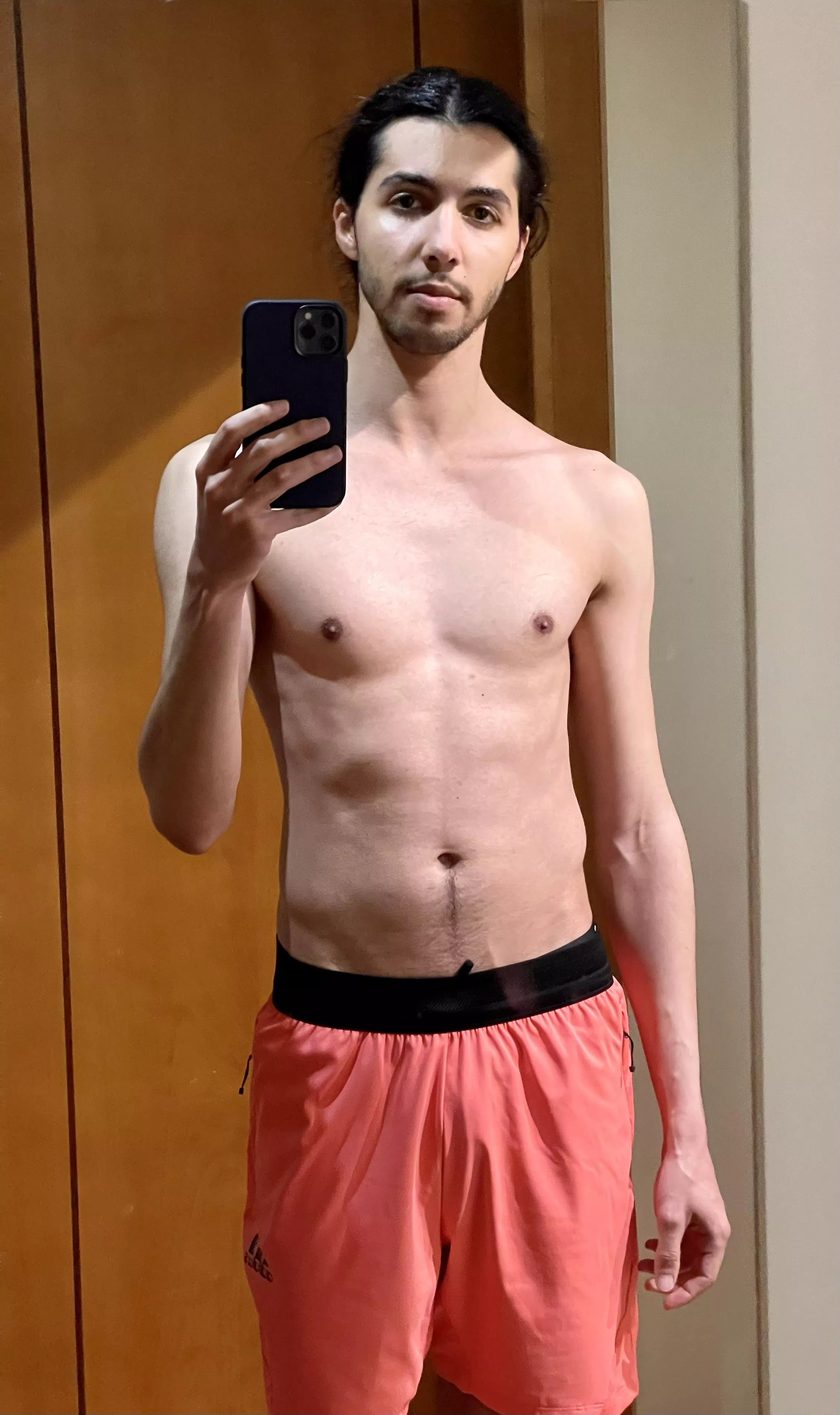 Returning home after a run Returning home after a run