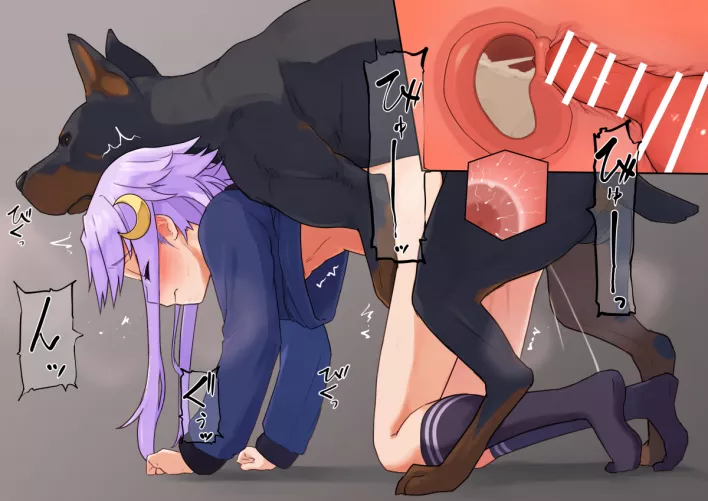 Rewarding her guard dog with her pussy. And soon more guard dogs will grow in her puppy room. (Artist:Tsurugi)