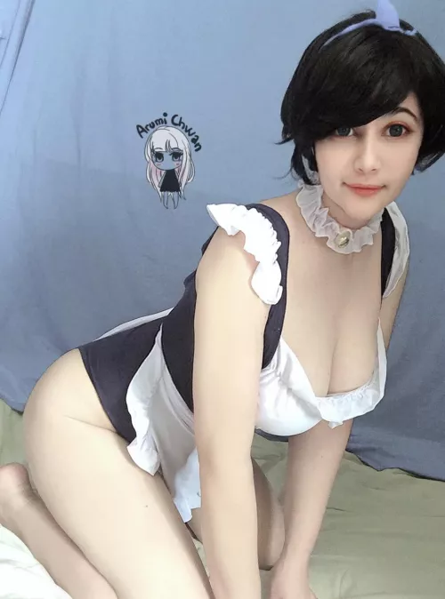 Ruka Sarashina maid version by Arumichwan (≧ ▽ ≦) /