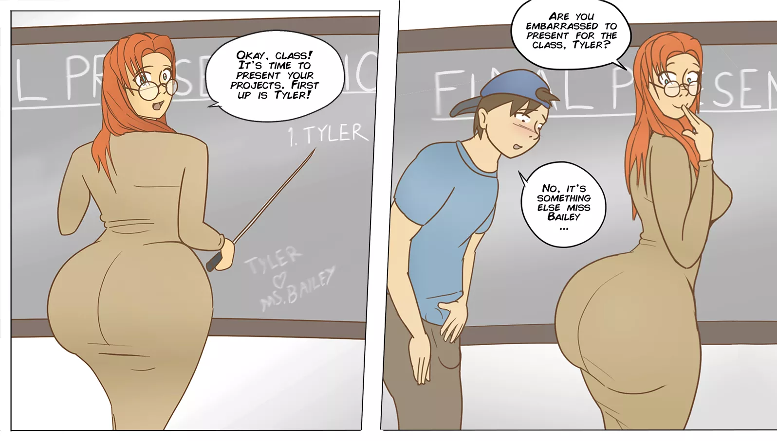 School is hard with a teacher like Miss Bailey (OC)