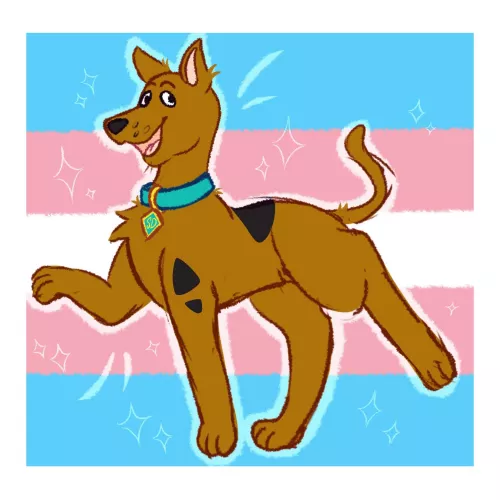 Scooby Doo said ♥ TRANS RIGHTS ♥ (art by me!)
