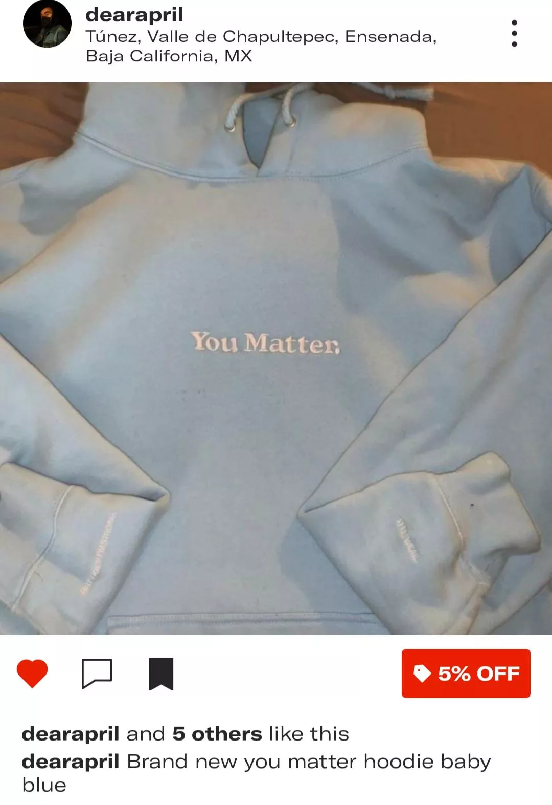 Selling a babyblue you matter hoodie new Selling a babyblue you matter hoodie new