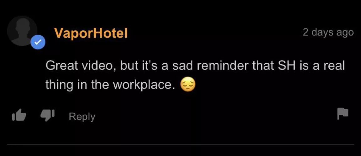 sexual harassment isn’t ok guys