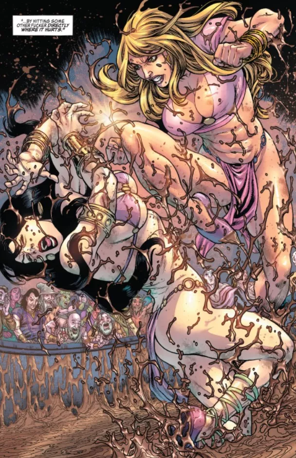 Sexy Mud Fight [Belit & Valeria: Swords vs Sorcery #2]