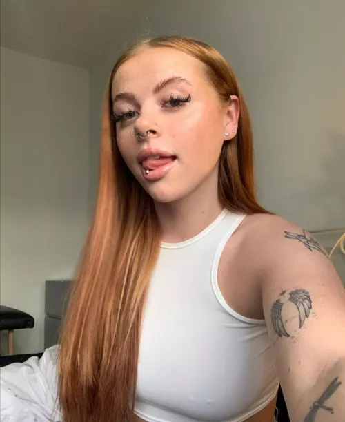 sexy pierced nipple on this babe