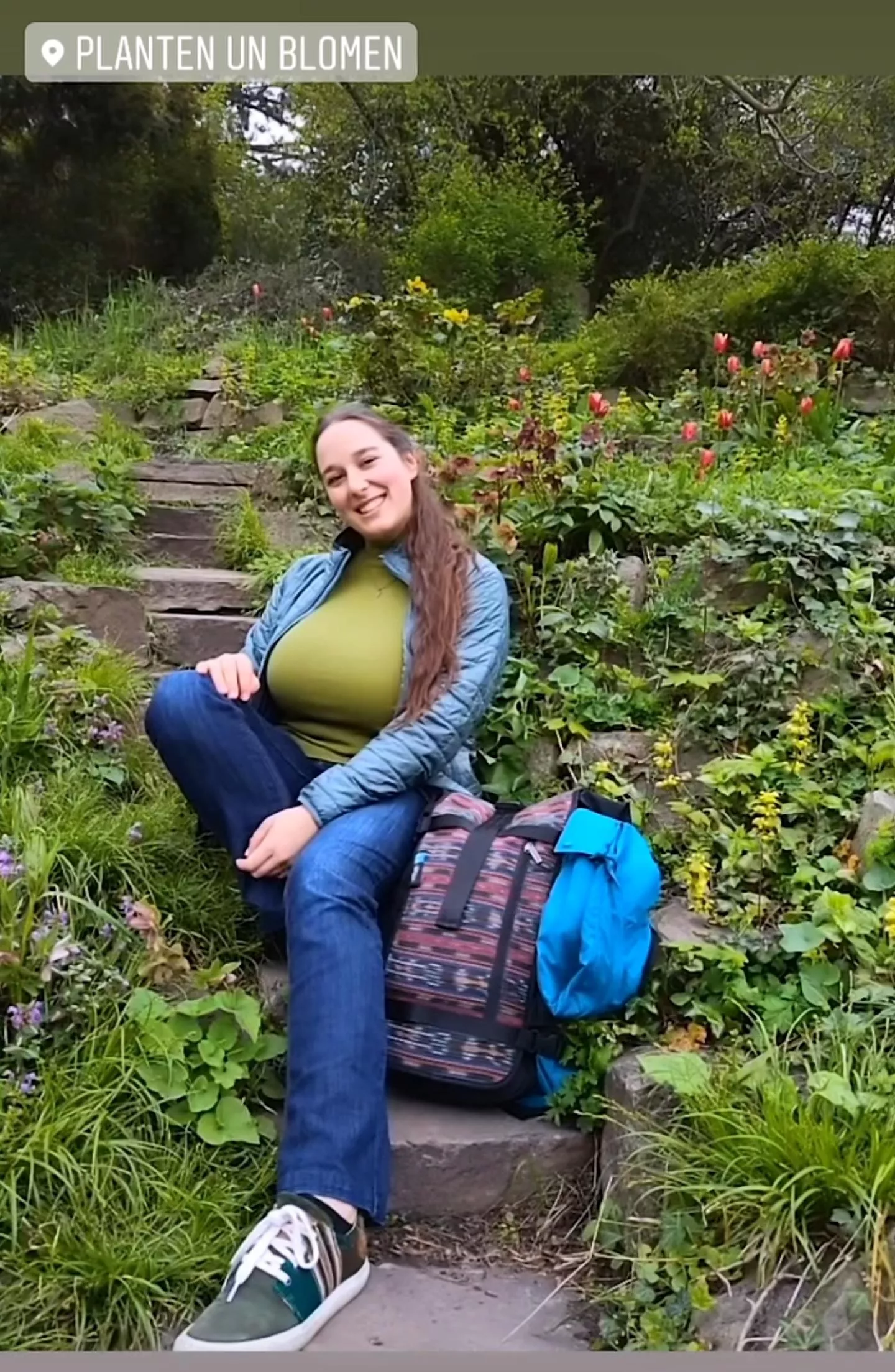 She can't zip up that coat