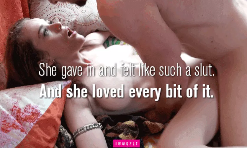 She finally gave in..