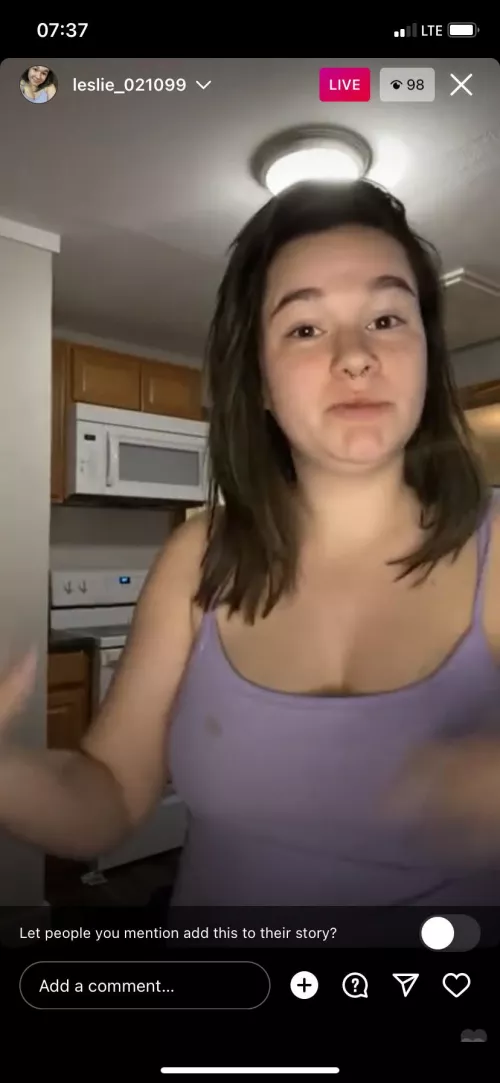 She is showing for tips.