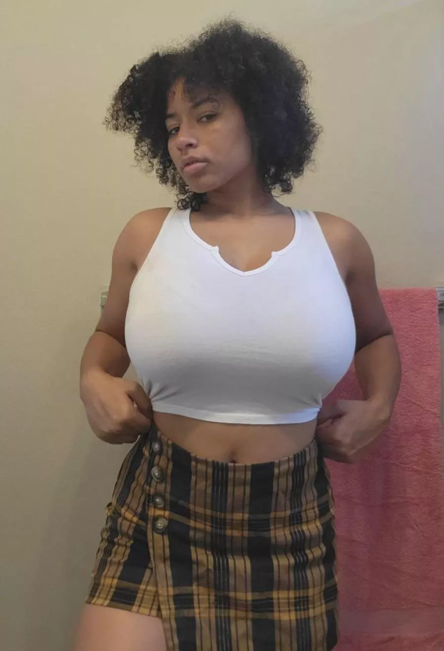 She’s trying to hide but knows it’s impossible