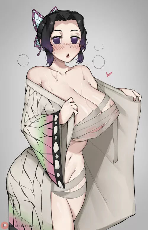 Shinobu Kochou Hot In Her Robes ( Elijahzx ) [Demon Slayer: Kimetsu no Yaiba ]