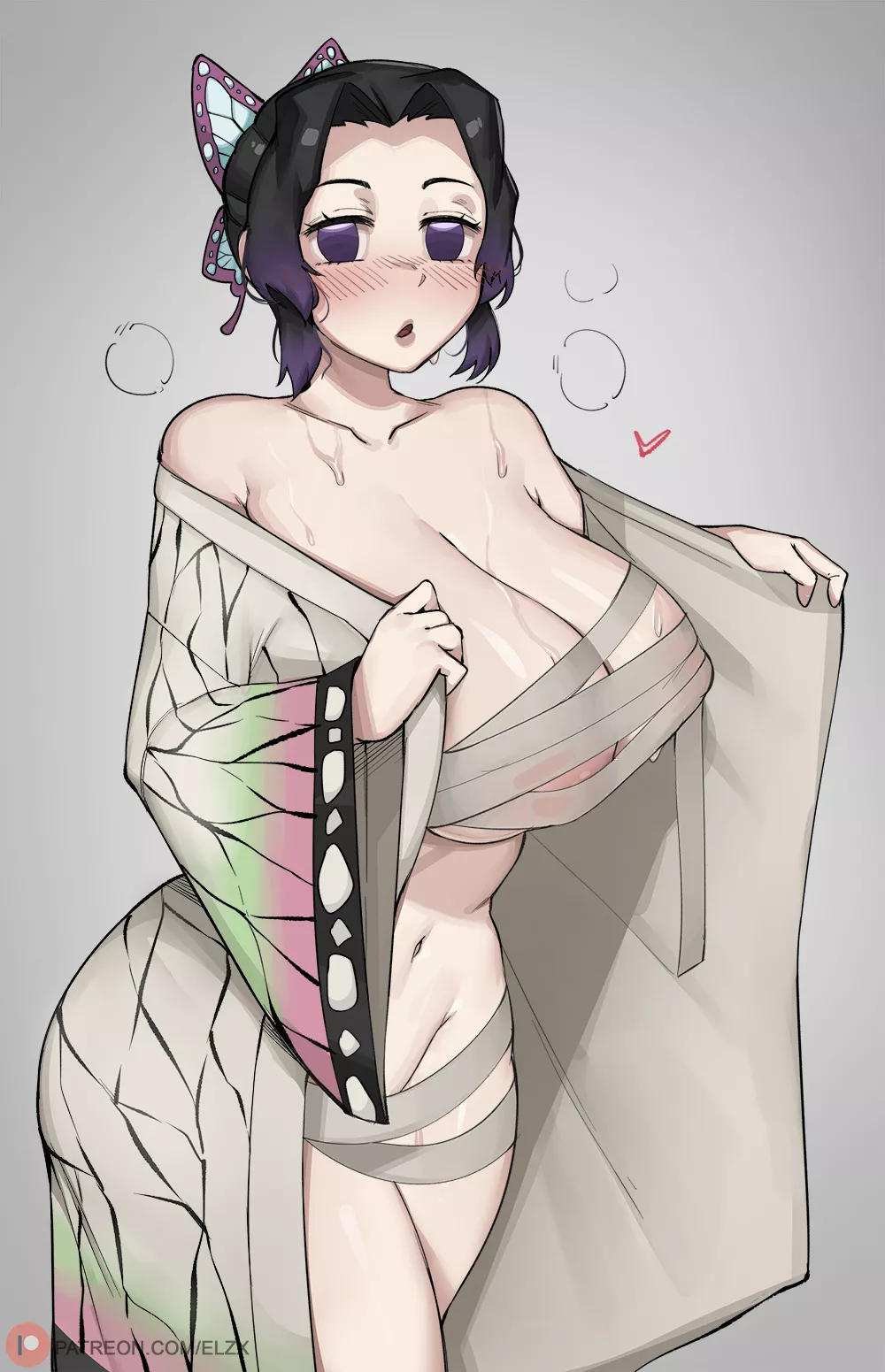 Shinobu Kochou Hot In Her Robes ( Elijahzx ) [Demon Slayer: Kimetsu no Yaiba ]