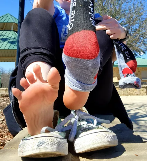 Shoes, Socks and soles.. can you handle this Triple threat to start your long day weekend?? 👄😈❤️