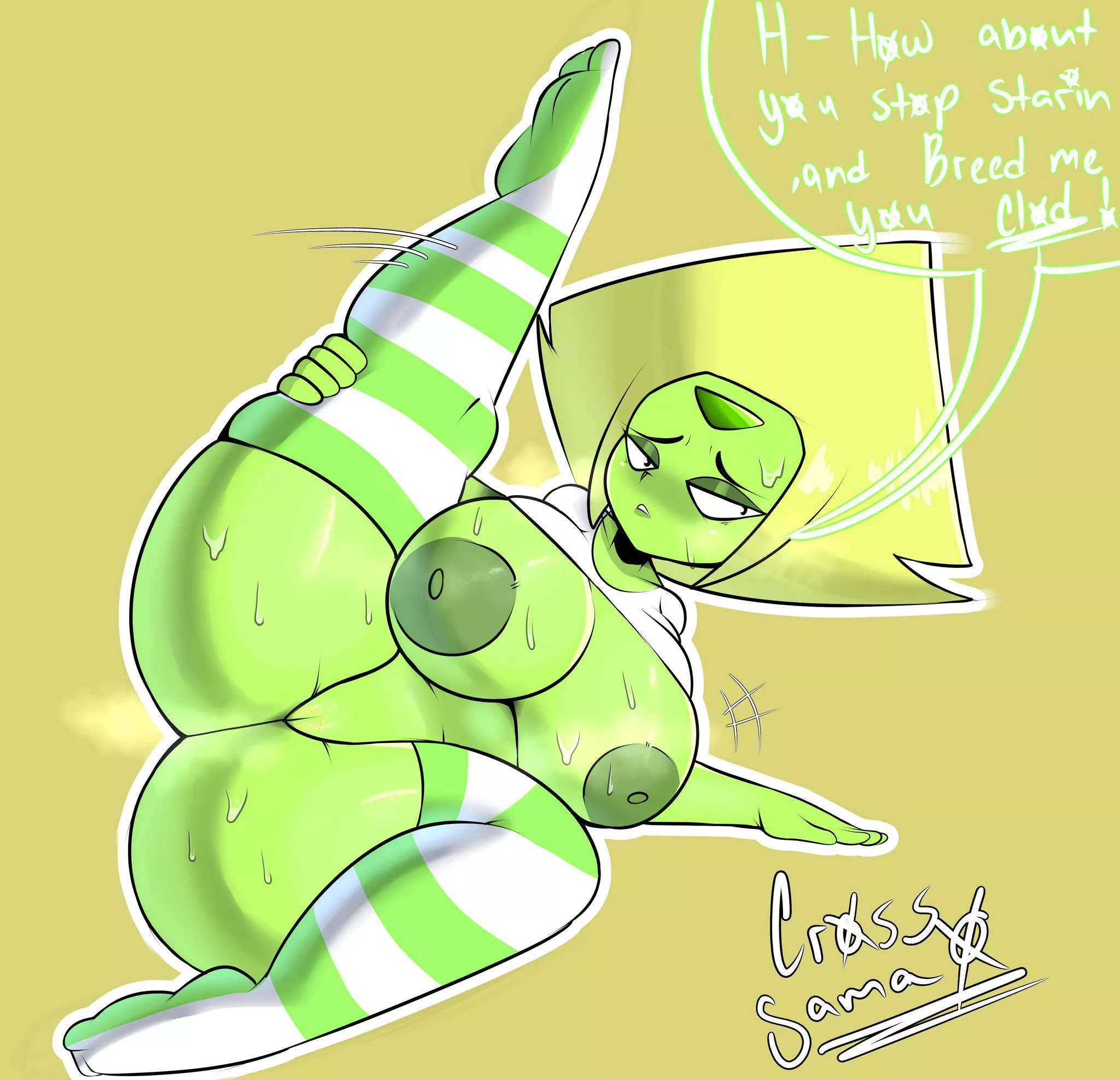 Shortstack Peridot wants to be bred (Art by cross_samaX)