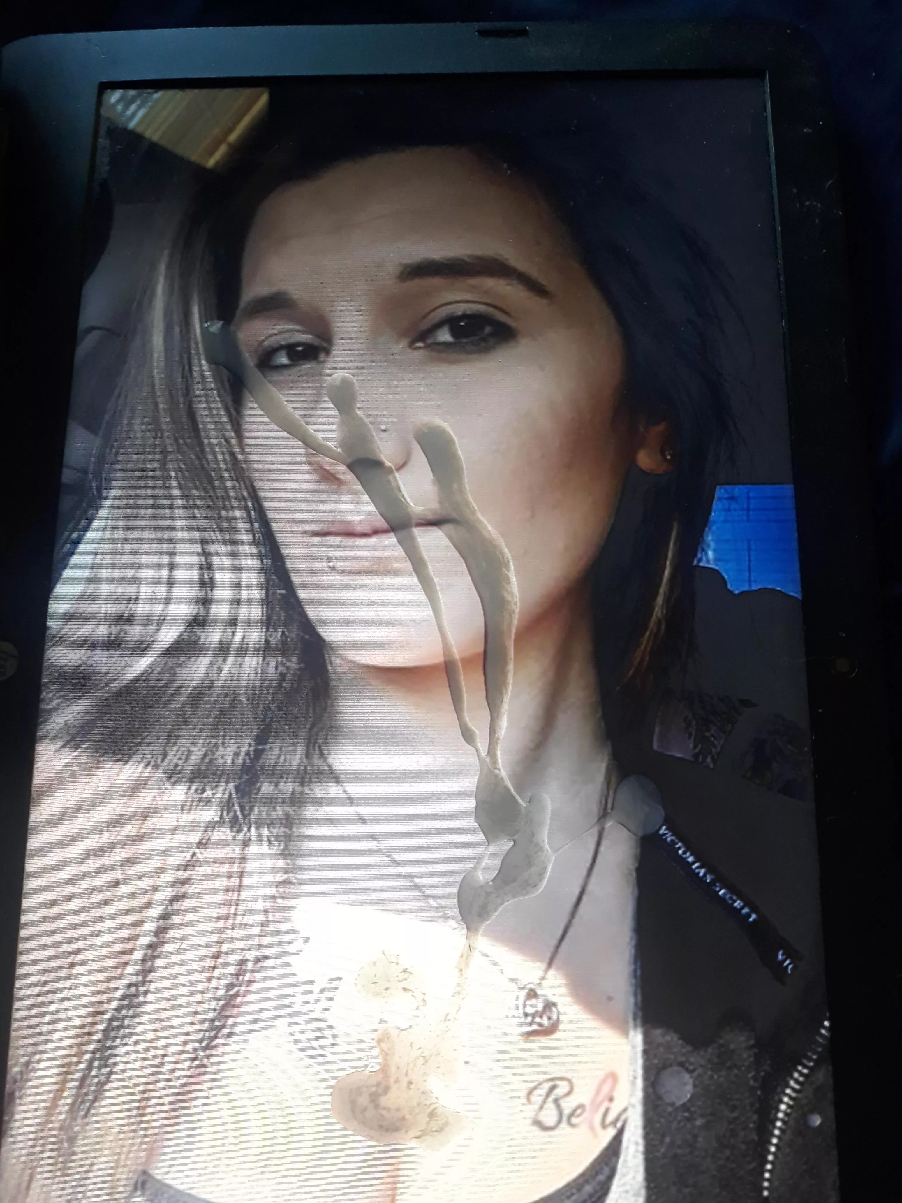 Shot a huge load for another old crush that I had back in middle school, this is her now