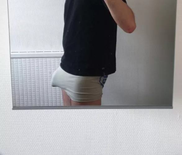 Showing my bulges for the first time, do you want to see my cock out ? :p