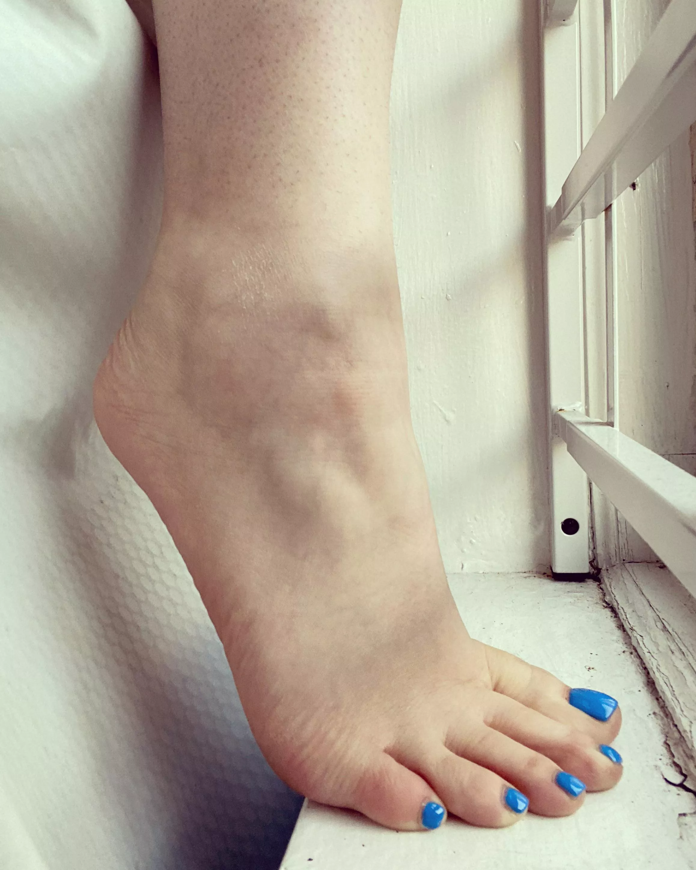 Showing my toes off to my neighbors 👀