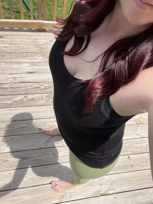 Showing off my new hair color. Red for my feistiness. 🔥