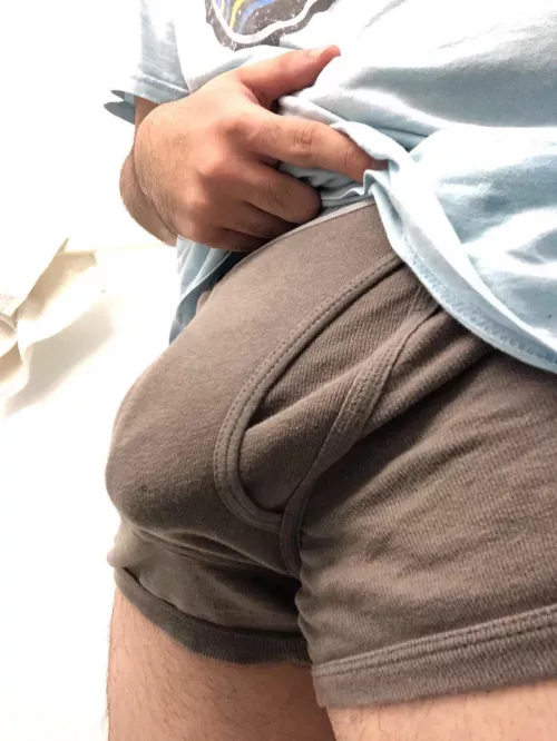 Shy Japanese Nerd… bulging…