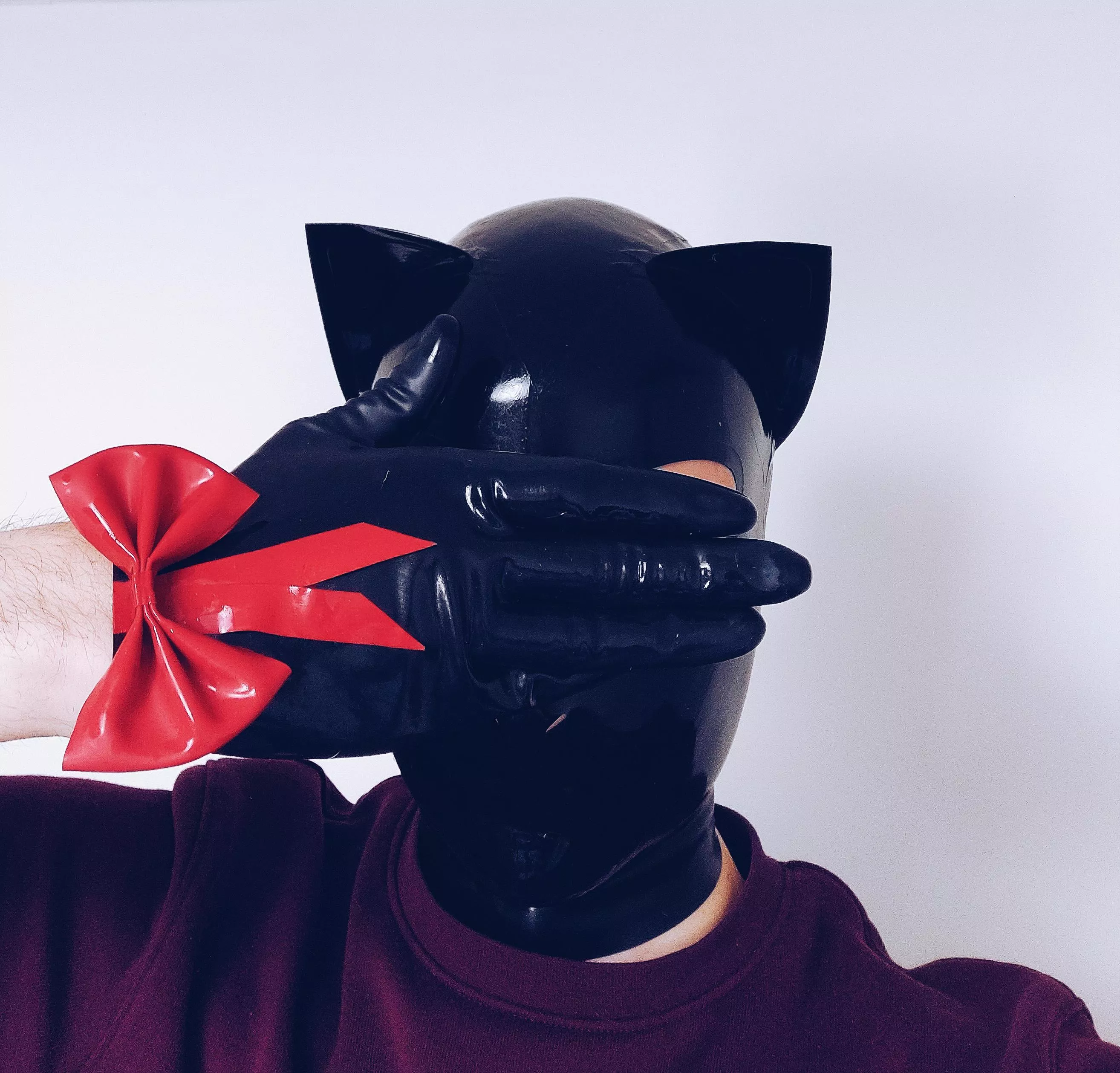 sick as a dog, so I had to mask up!