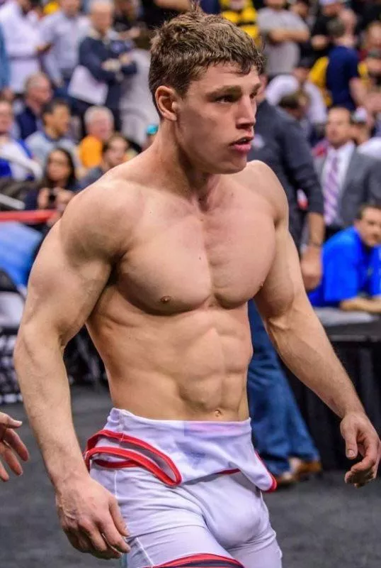 “Singlet pulled down” …