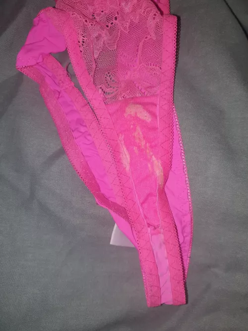 Sister left a nice mess in this cute pink pair