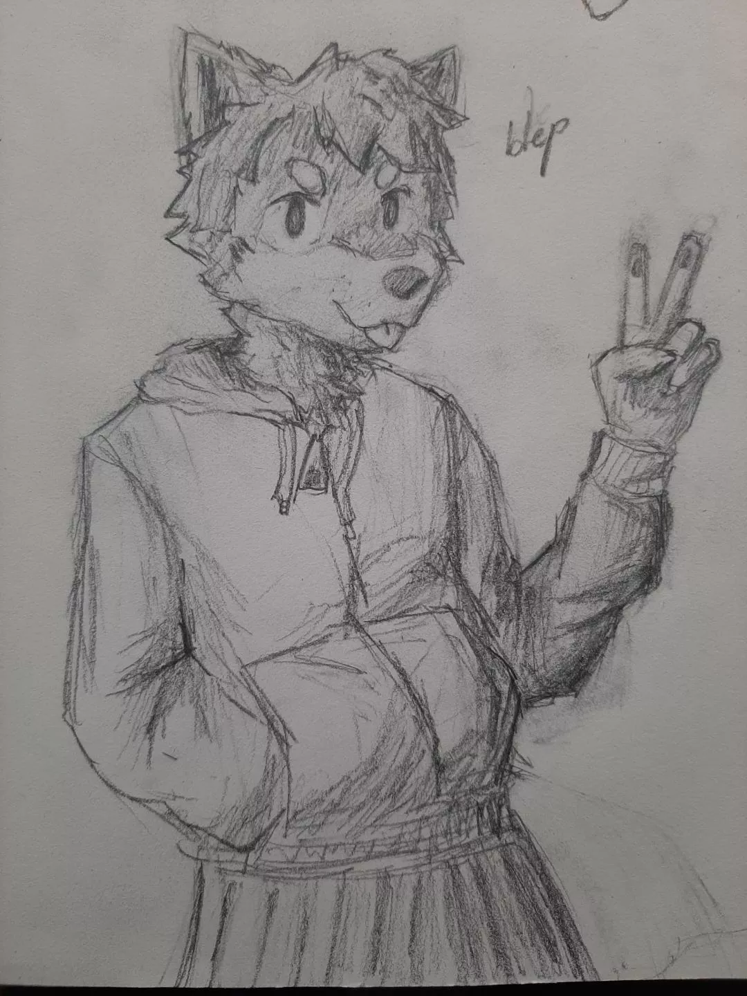 sketched my shibe fursonaa