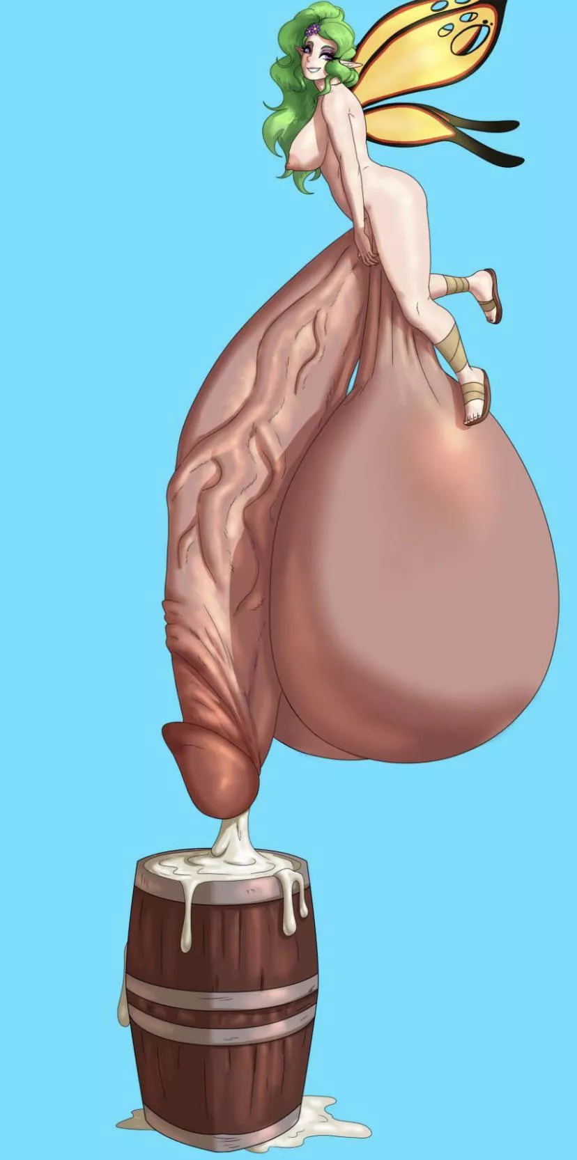 Small fairy big cock