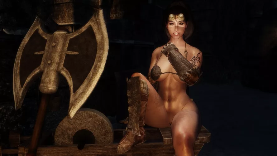 Smithing is dirty work. 