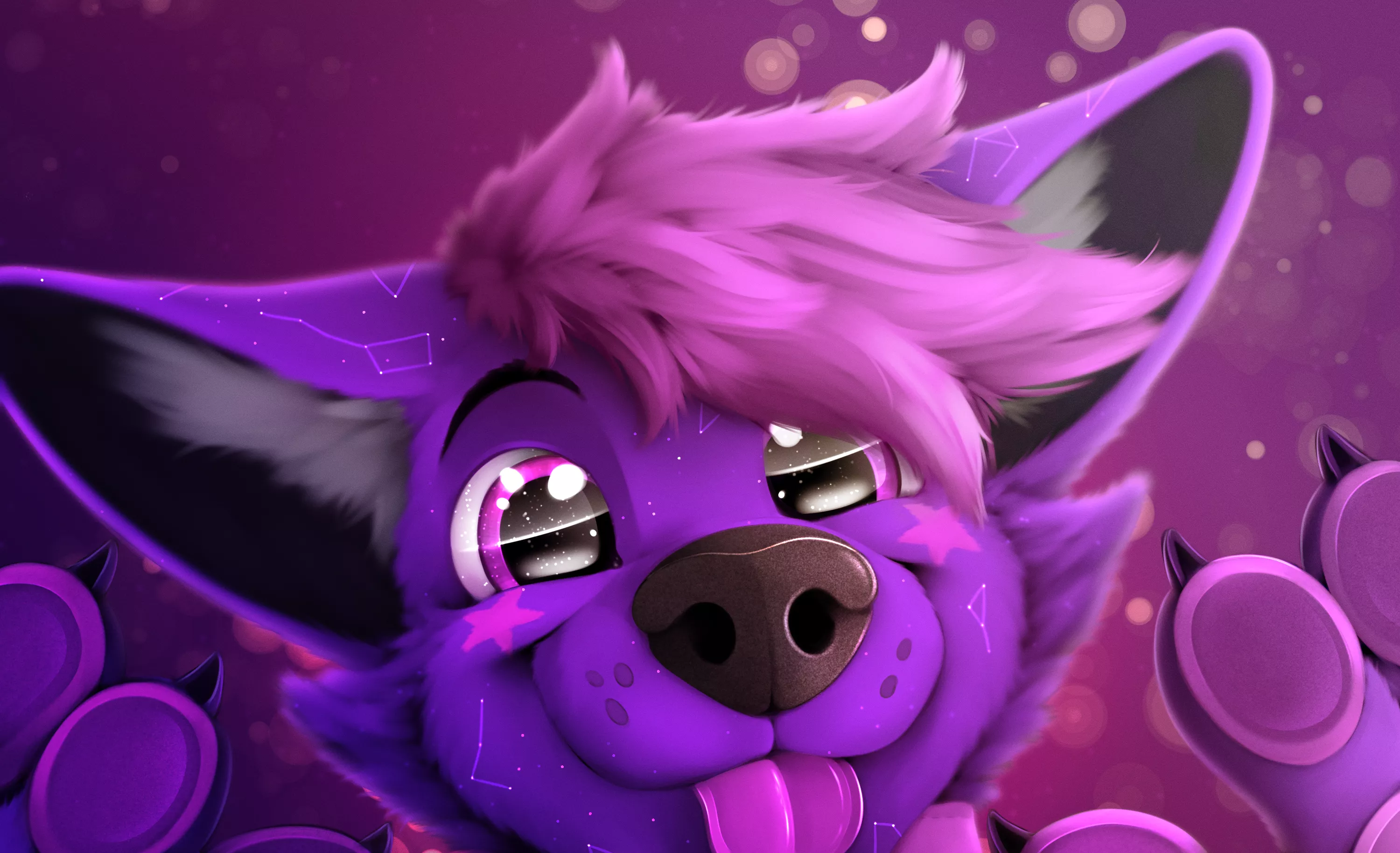 Snoot behind the screen! ⭐ (Art by me, @SupersonicSoup)