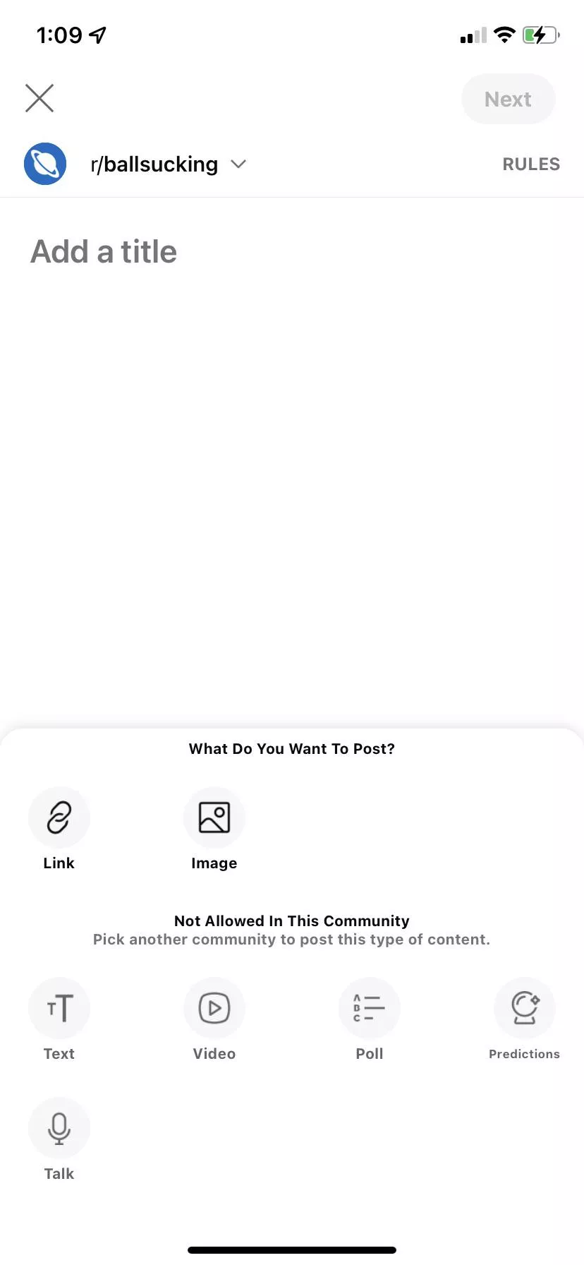 So if you could change this so people can stop being ducking rude to me about ball sucking when I can’t even post a fuckin video would be great sick of your community being very rude about it. Not my fault waiting for this to be changed! Thanks!