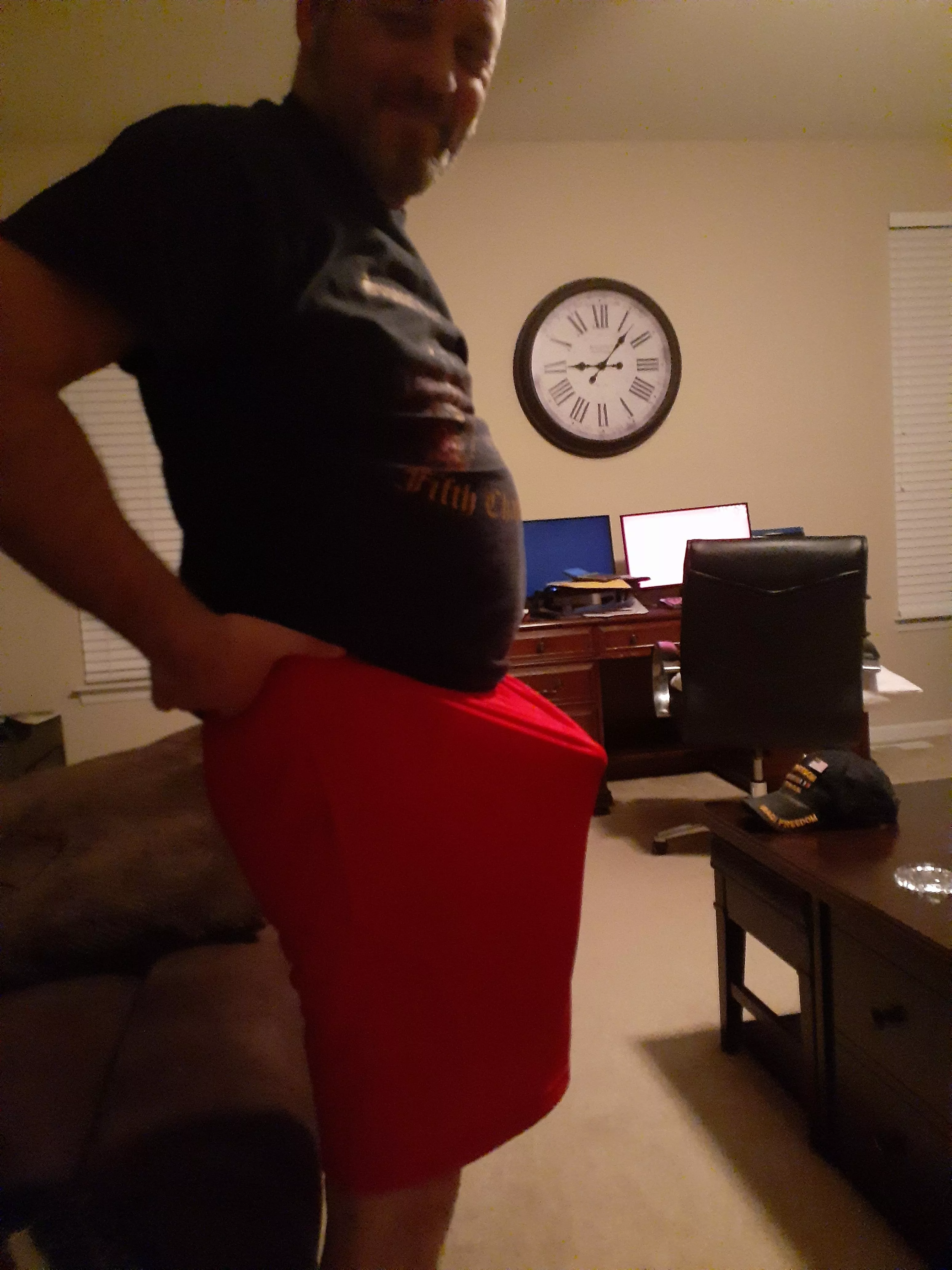 So my girlfriend and I were making out on the couch and when I got up to go to bed....this happened 😁 She was pretty proud of herself too!! 🤣😂