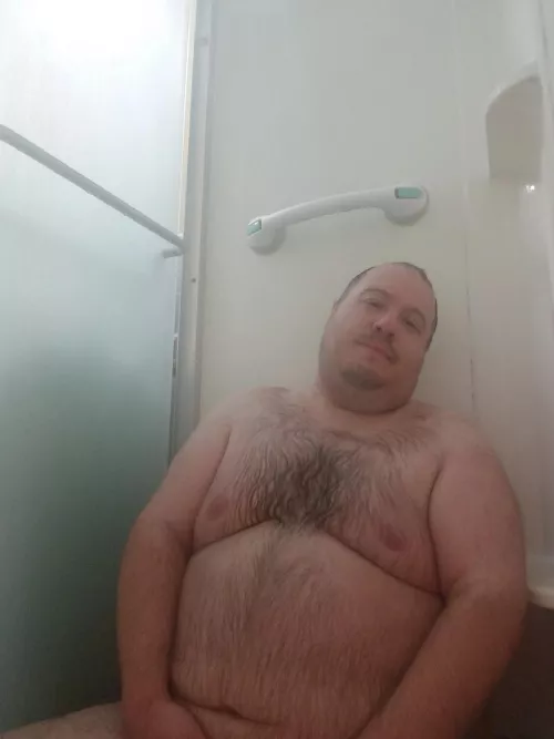 soaking in a hot shower is so relaxing