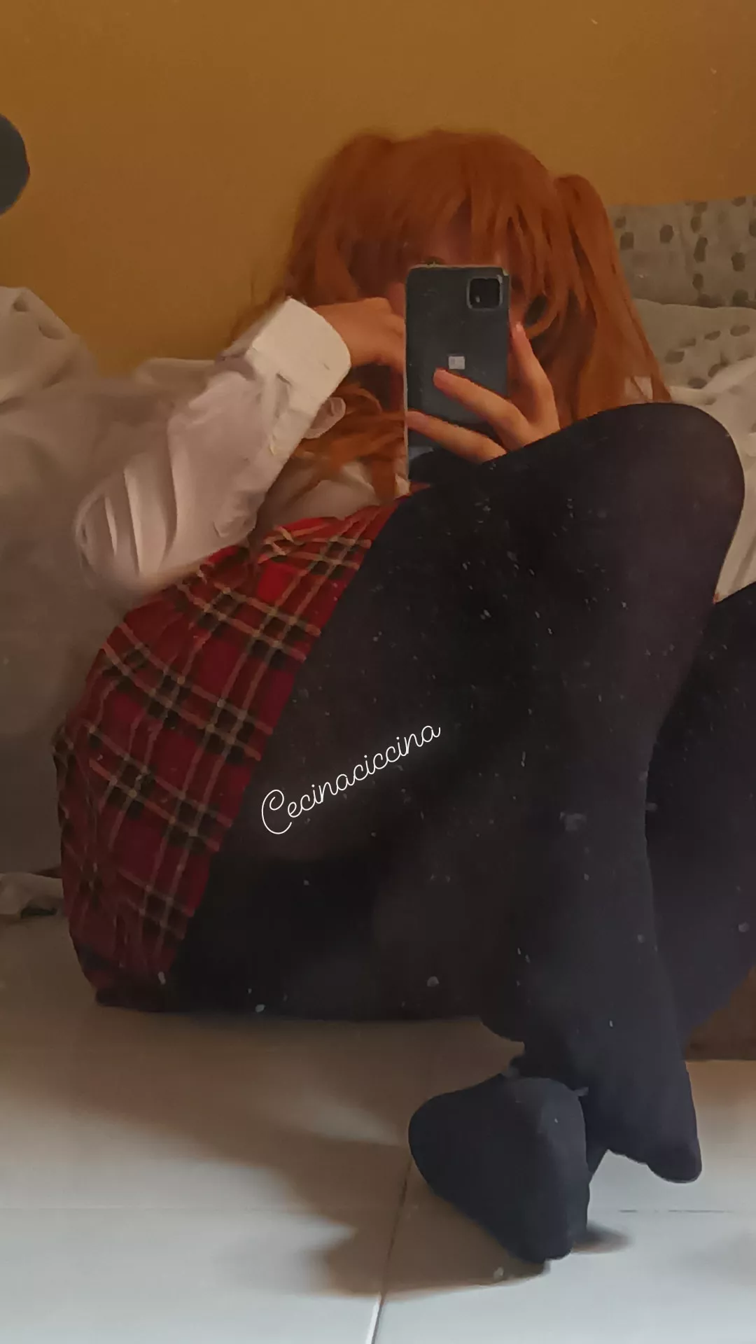 some asuka wig test while I wait for the costume owo