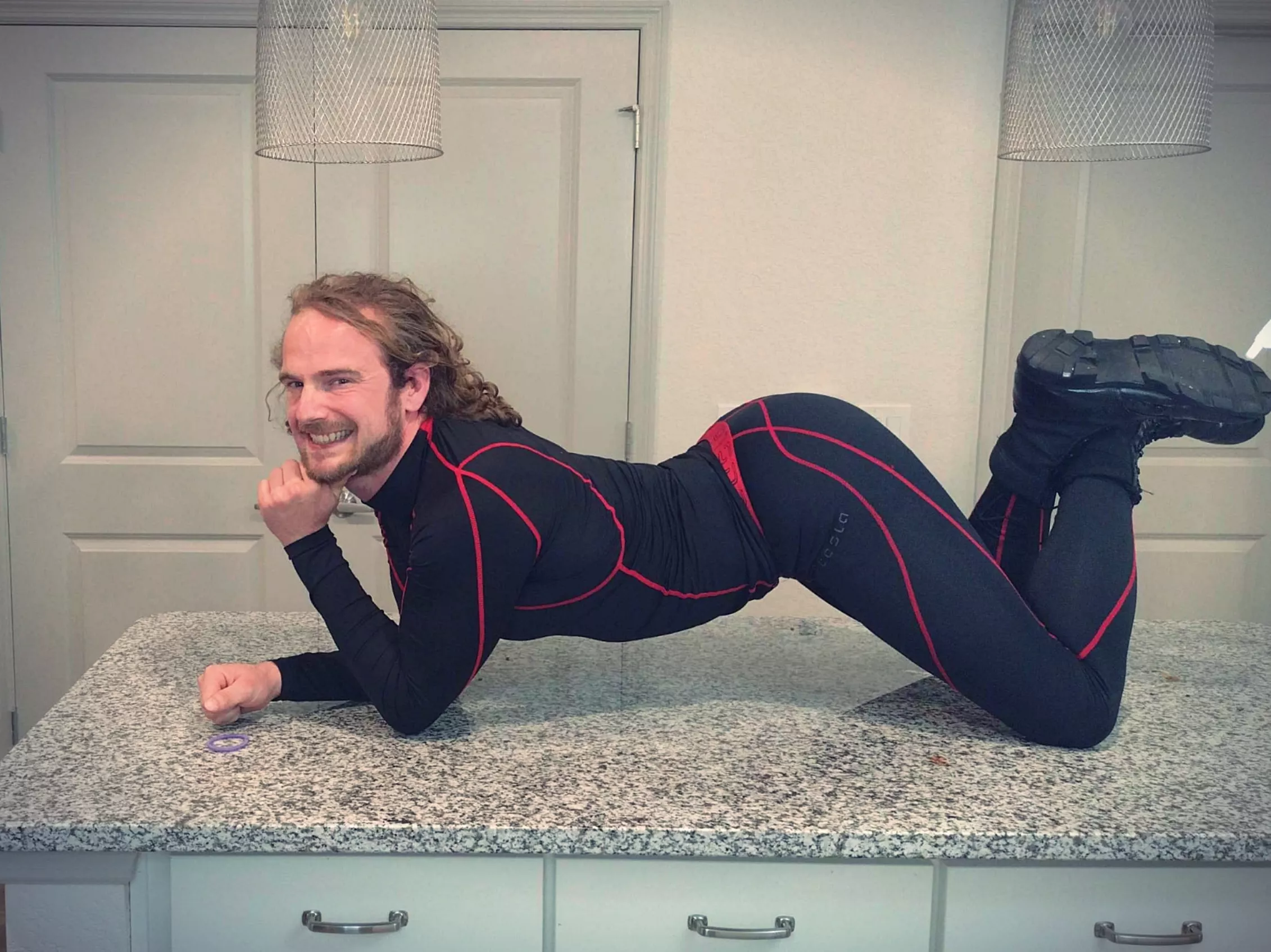 Something about wearing the tight leggings makes me feel exceptionally submissive.