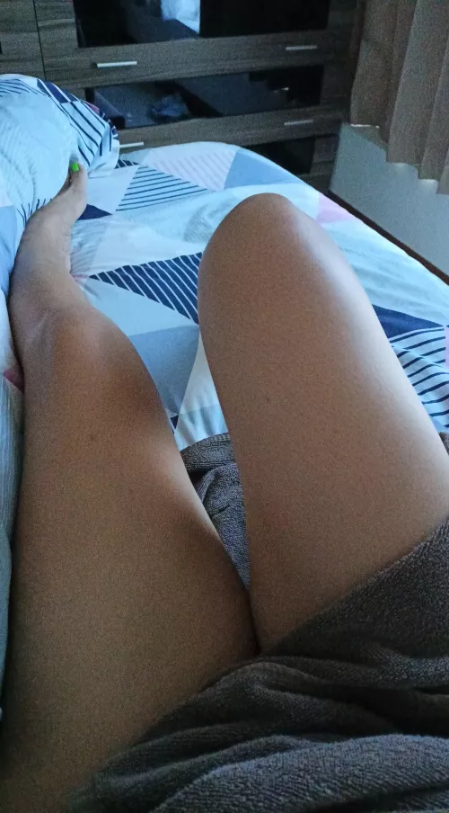 Still in bed. Wanna have these legs for breakfast?
