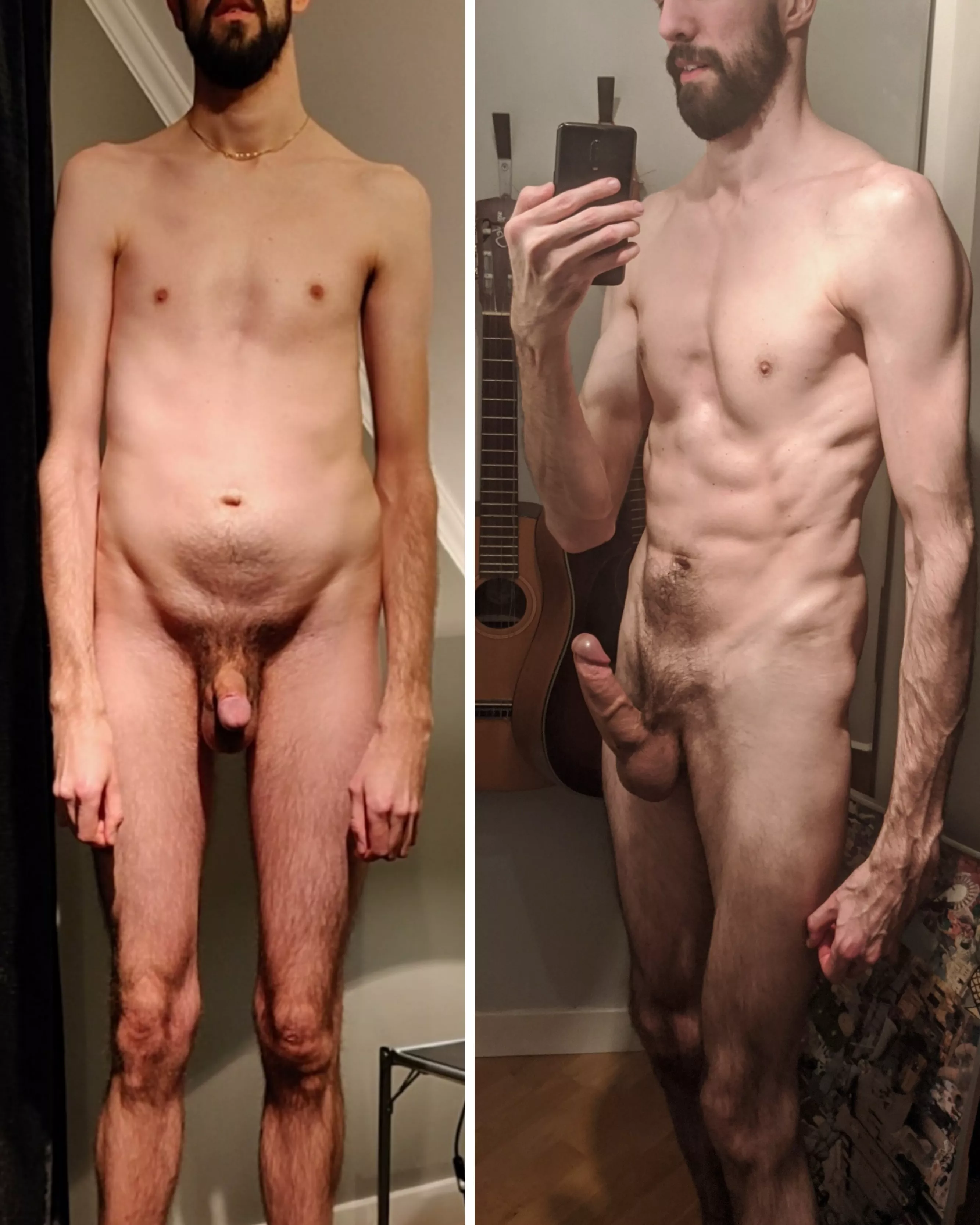 Still pretty skinny but at least I carry a bit of muscle now compared to 3 years ago