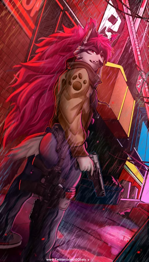 Street Ally at night (art by me @Cceiy_y on Twitter)