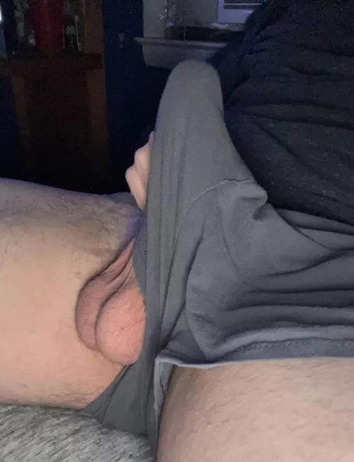 Suck on my nuts before you suck my cock