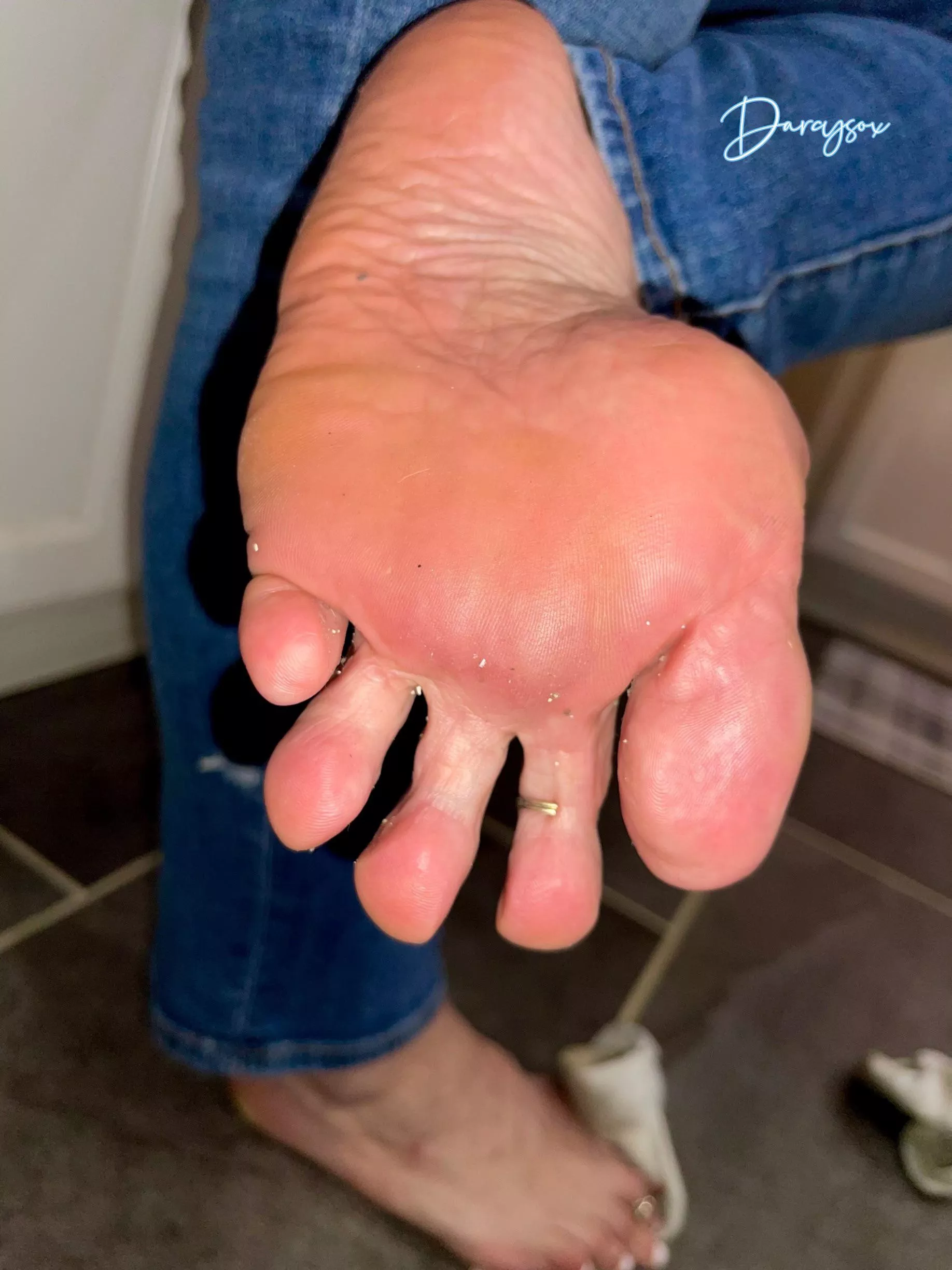 Sweaty feet at the end of a long day…