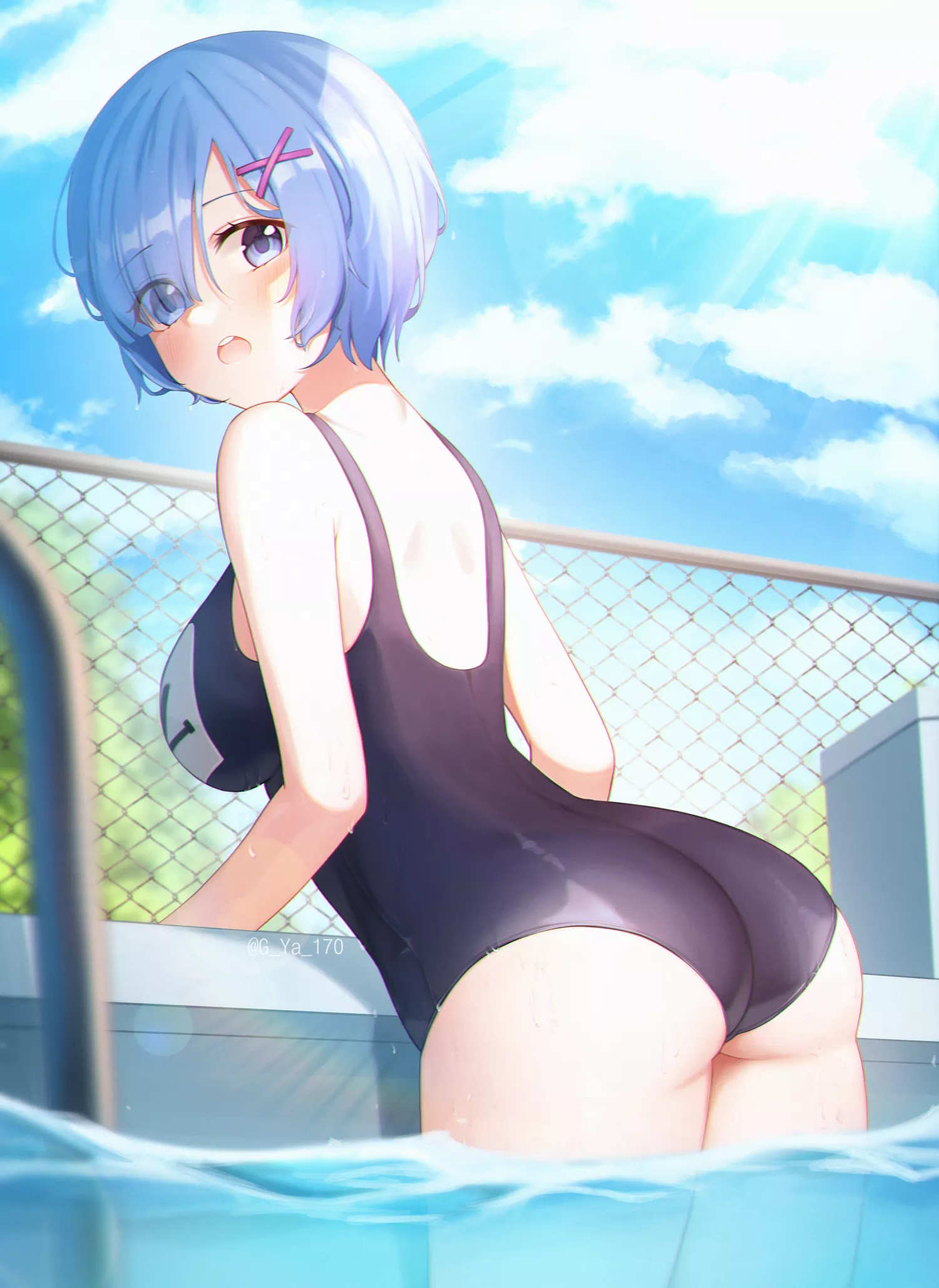 Swimsuit Rem (Gya) [Re:Zero]